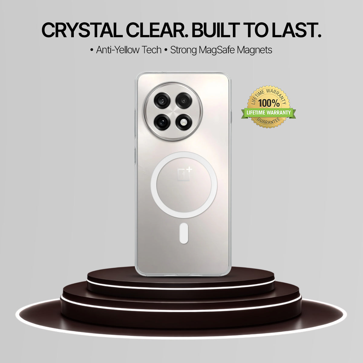 OnePlus 13R - Anti-Yellow Clear Case