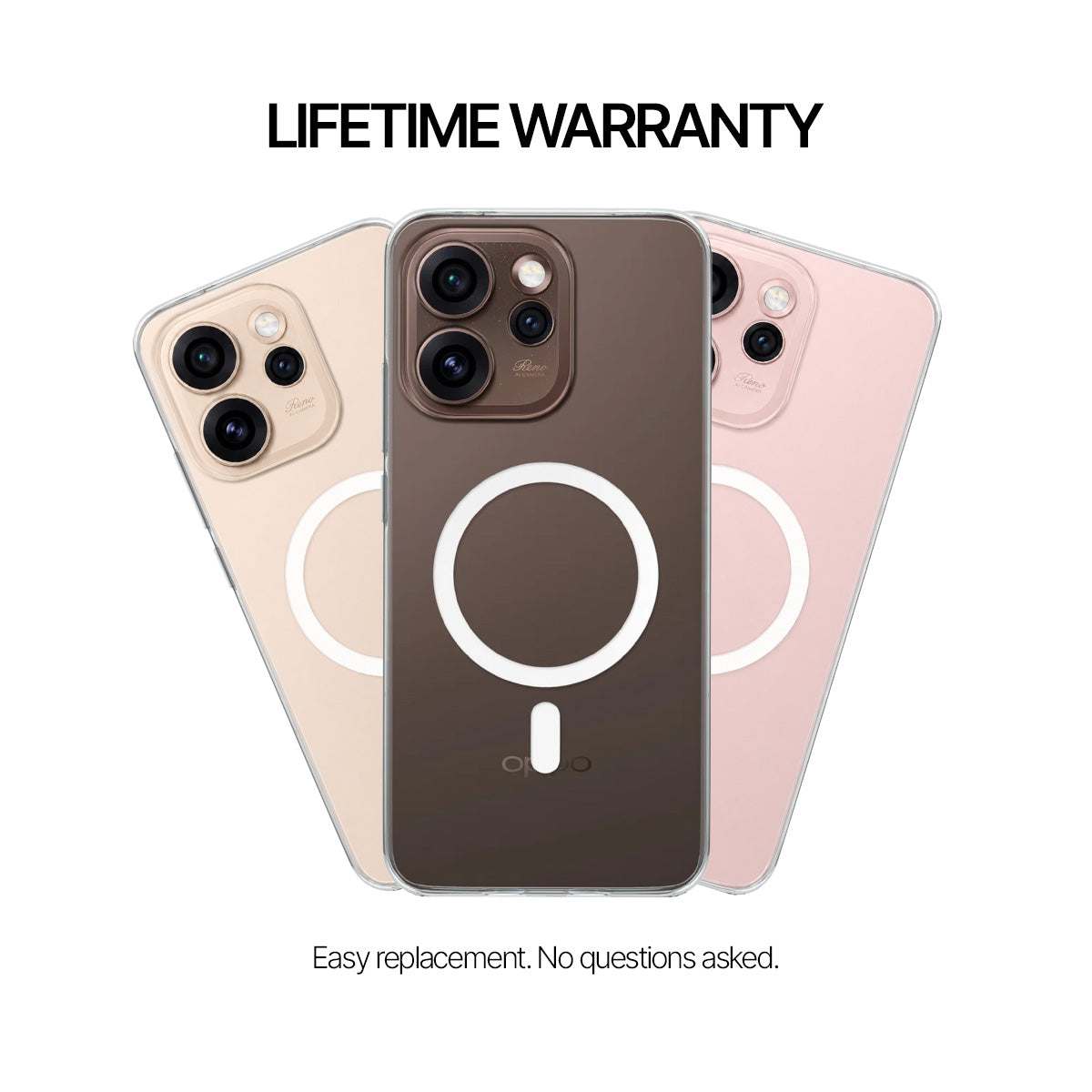 Oppo Reno 15 Pro - Anti-Yellow Clear Case