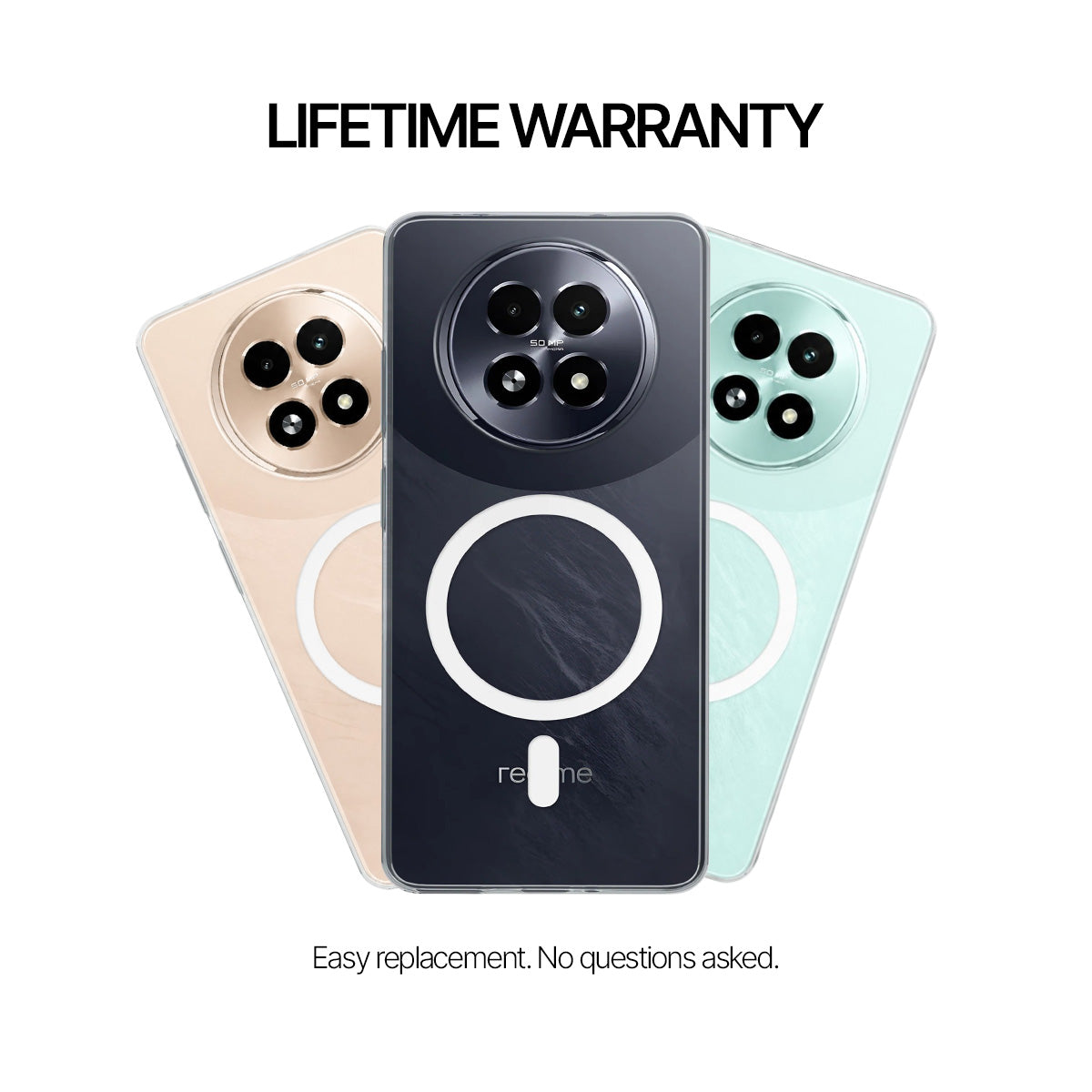 Realme 13 - Anti-Yellow Clear Case