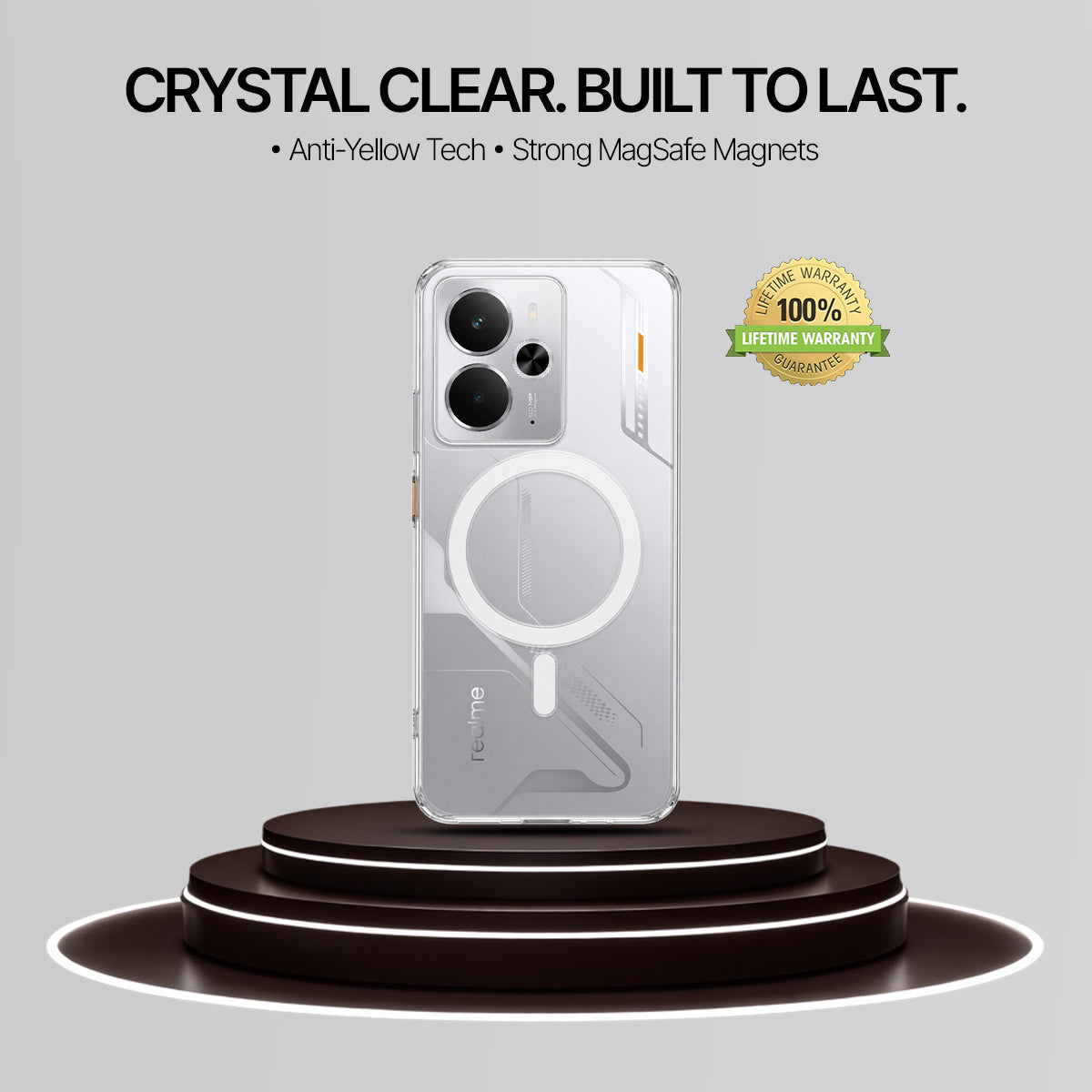 Realme 14 - Anti-Yellow Clear Case