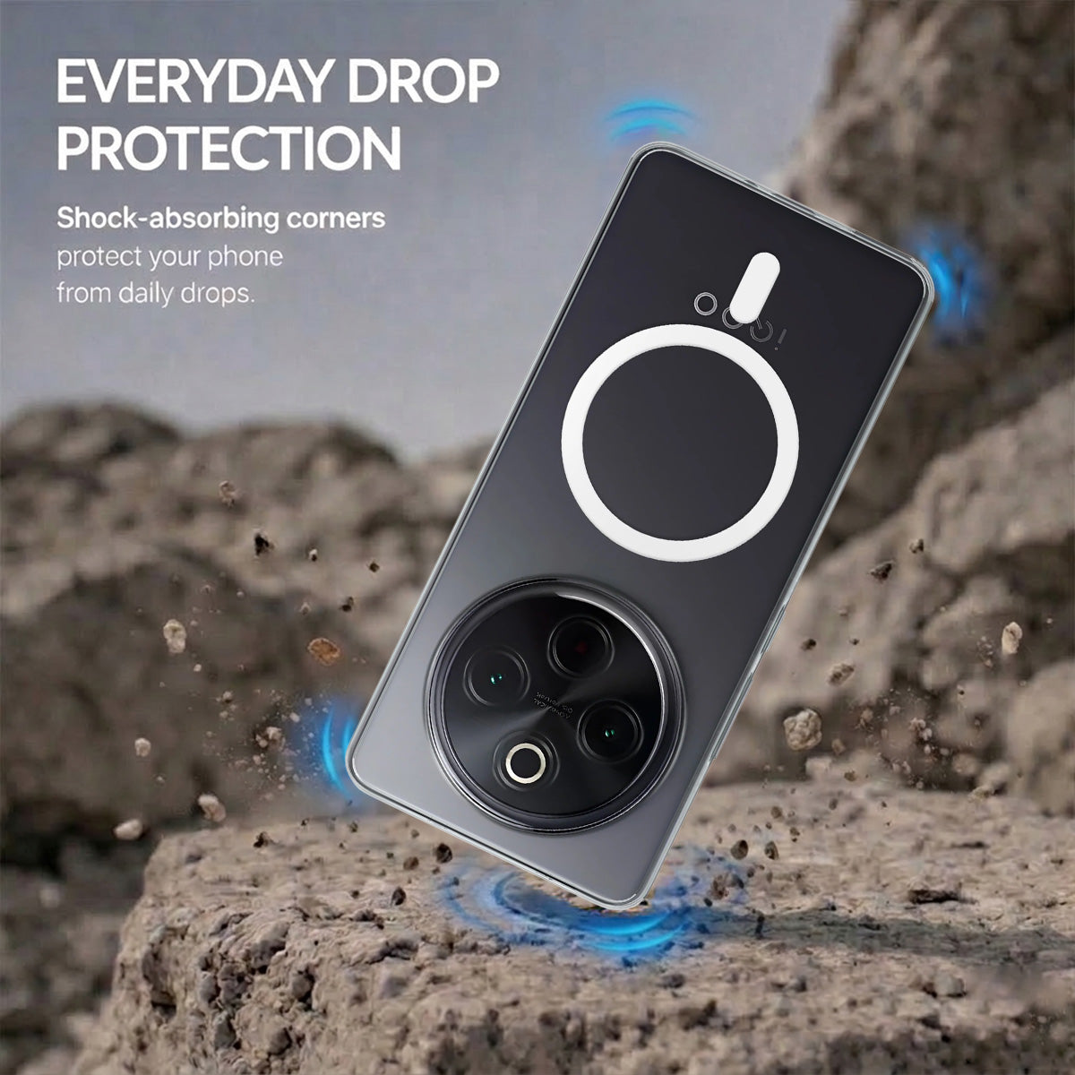 IQOO Z10 - Anti-Yellow Clear Case