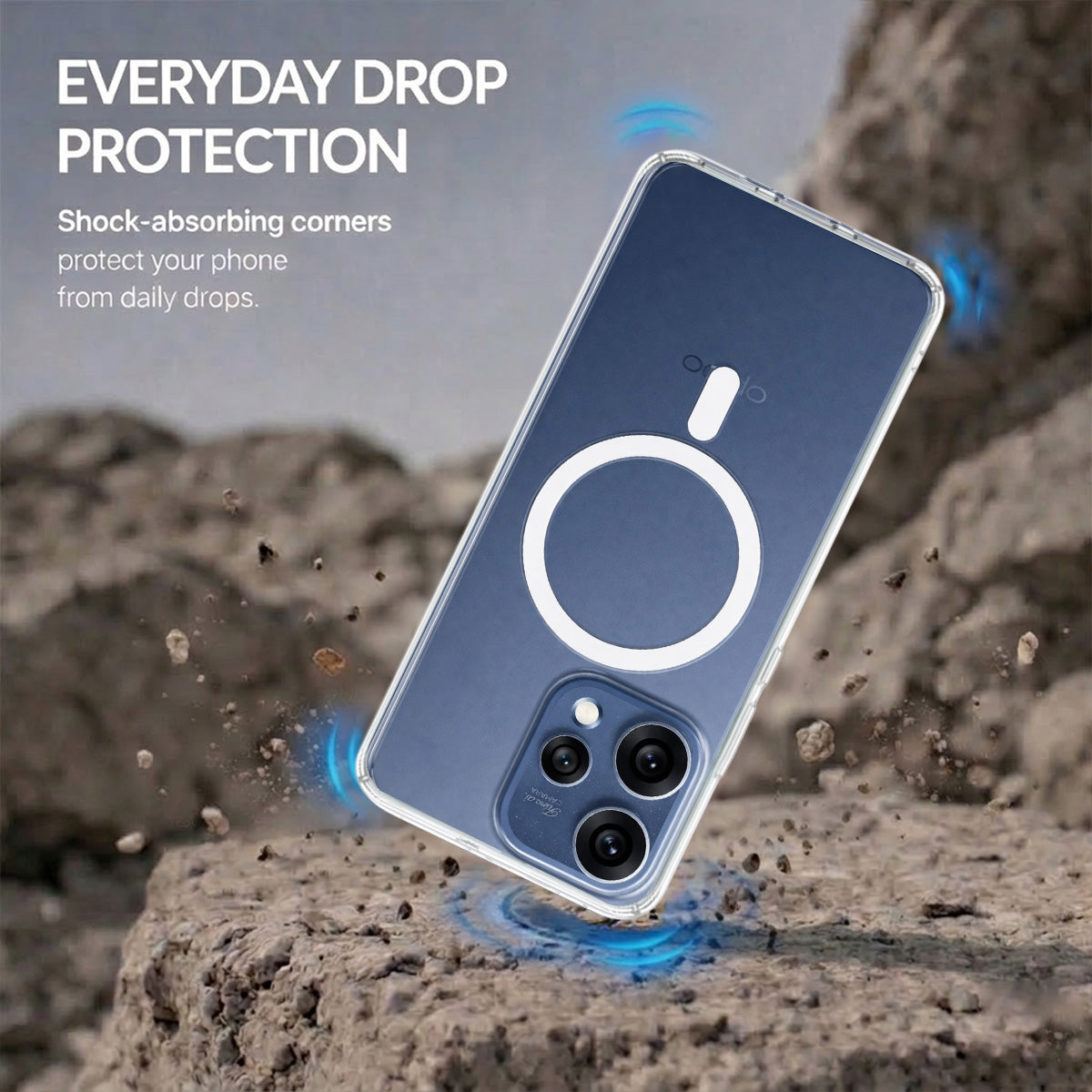 Oppo Reno 15 - Anti-Yellow Clear Case