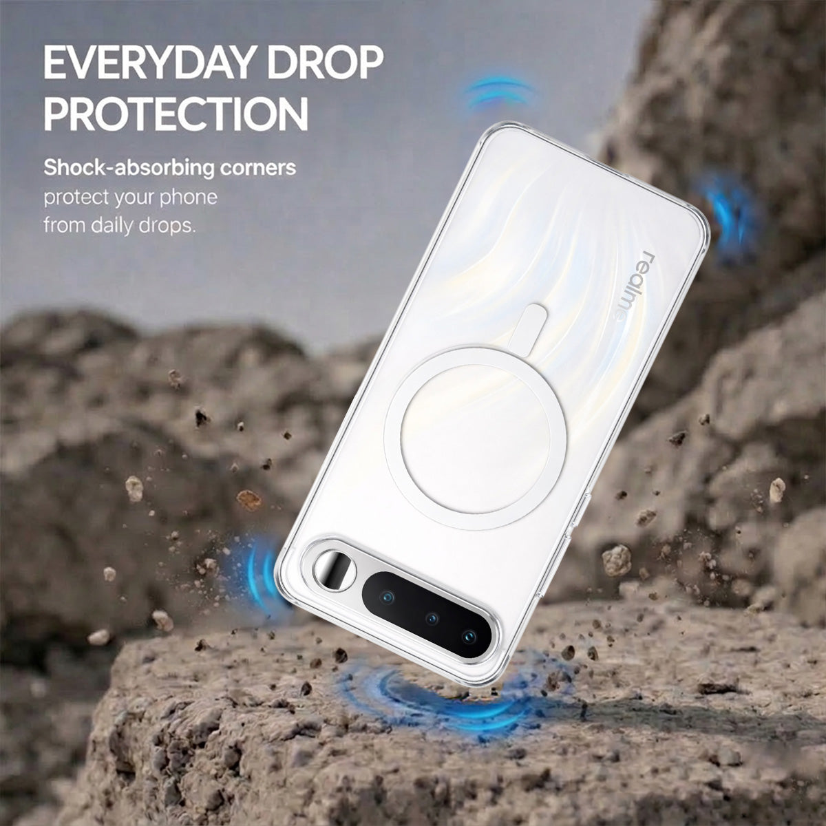 Realme 16 5G - Anti-Yellow Clear Case