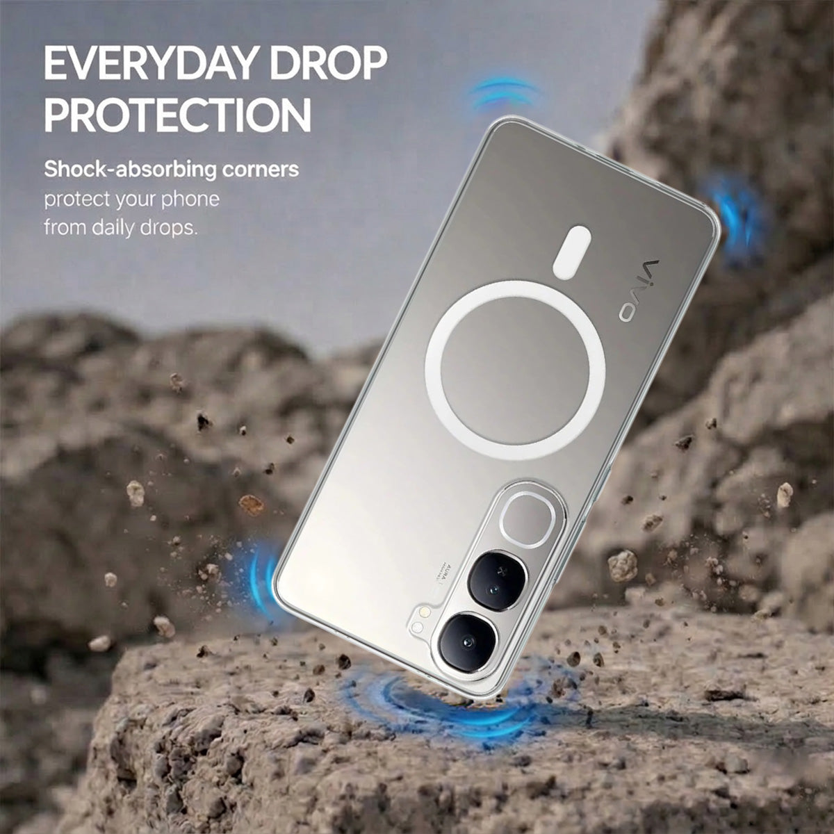Vivo Y300 - Anti-Yellow Clear Case