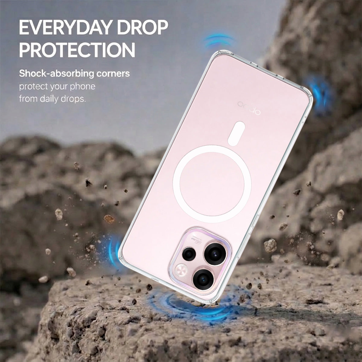 Oppo Reno 15C - Anti-Yellow Clear Case