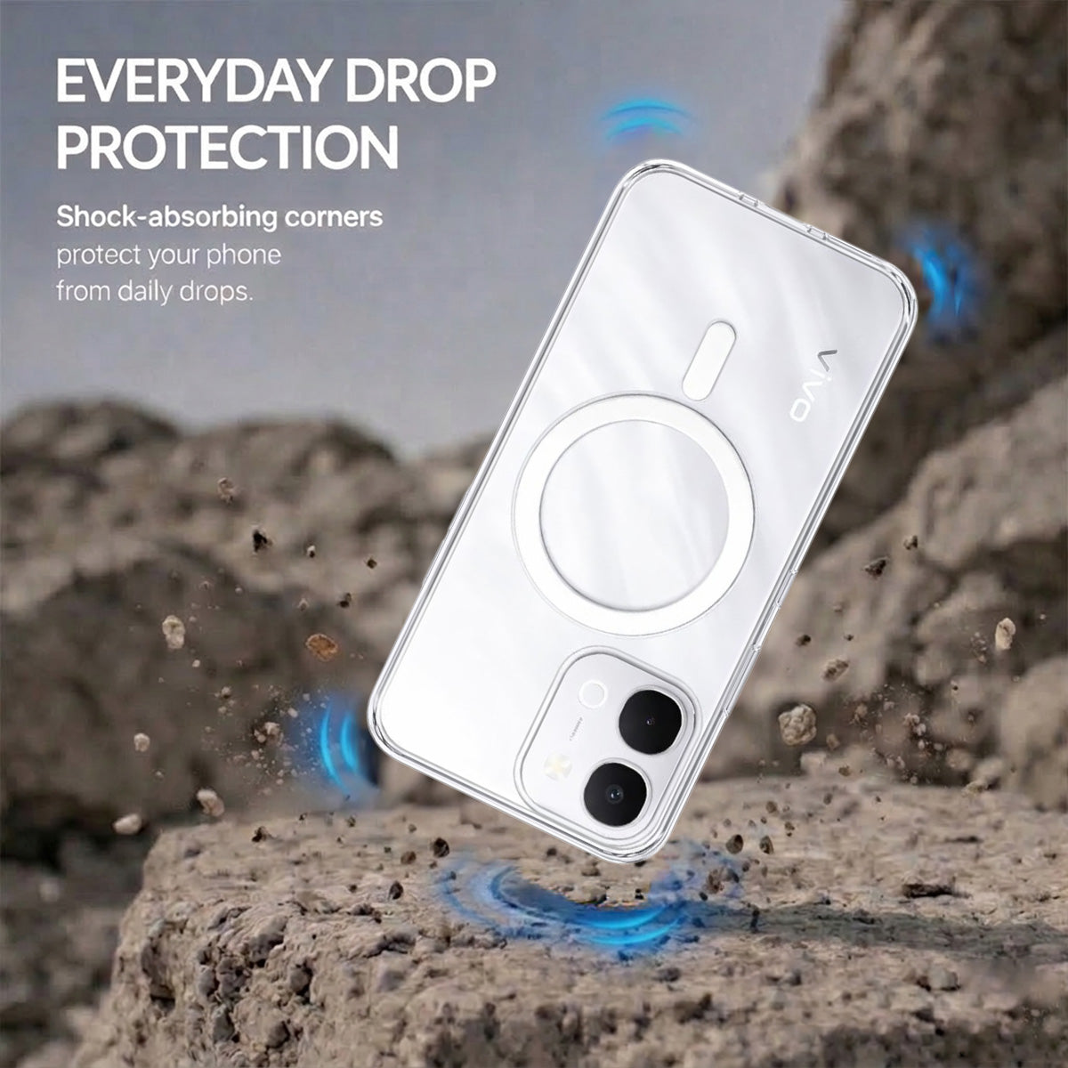 Vivo T5X - Anti-Yellow Clear Case