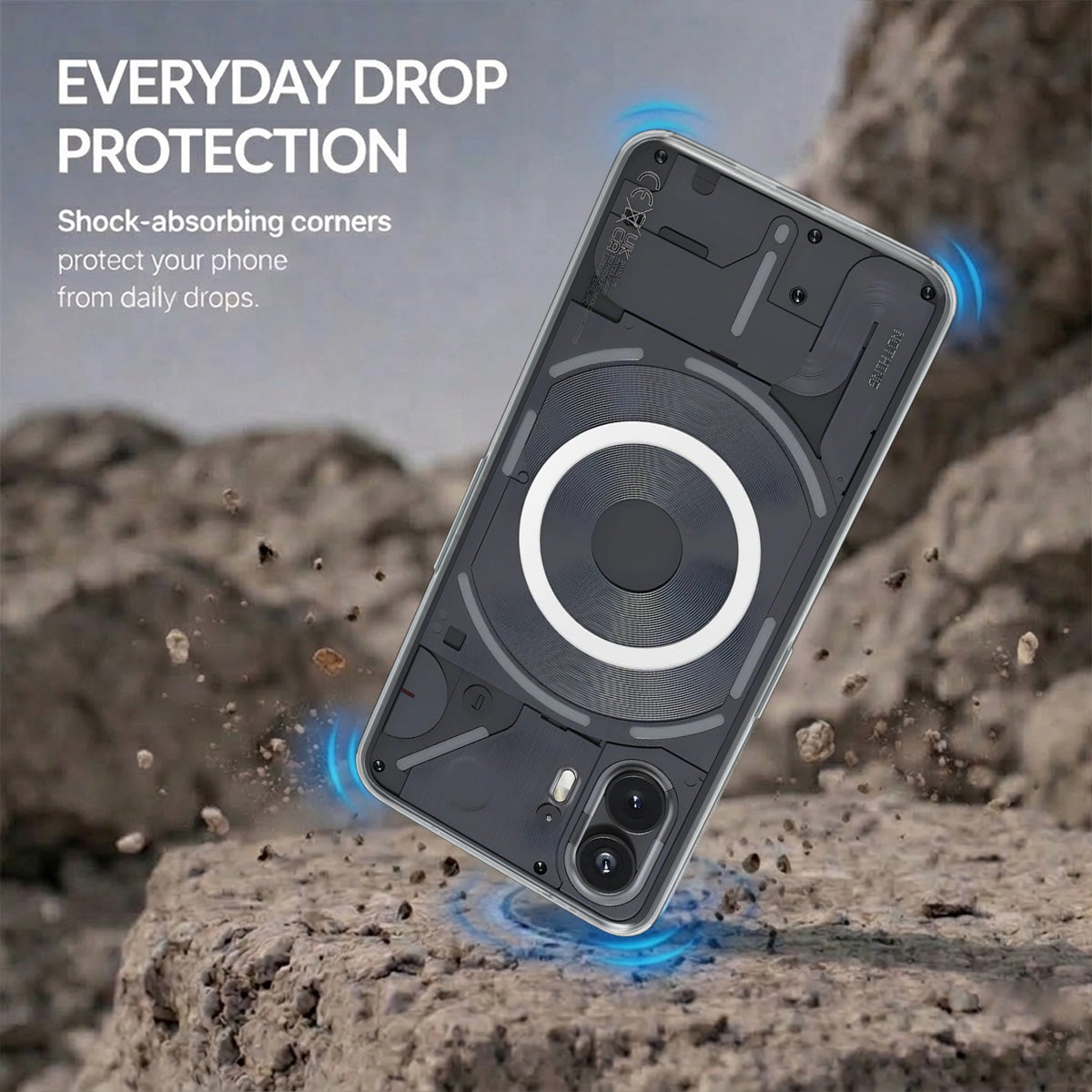 Nothing Phone 2 - Anti-Yellow Clear Case