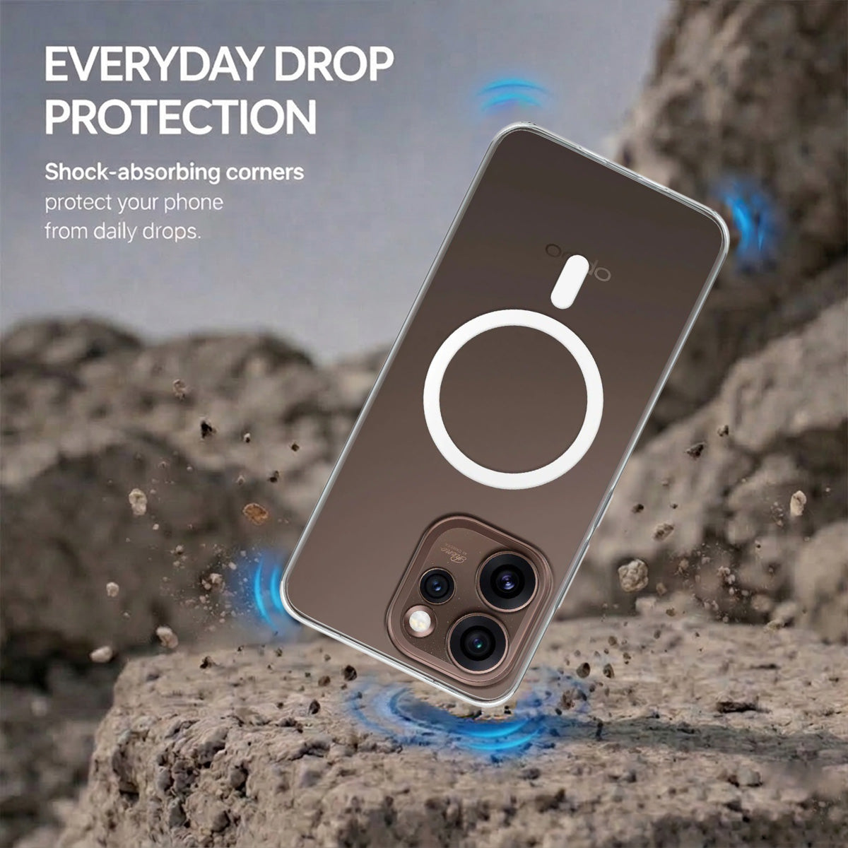 Oppo Reno 15 Pro - Anti-Yellow Clear Case
