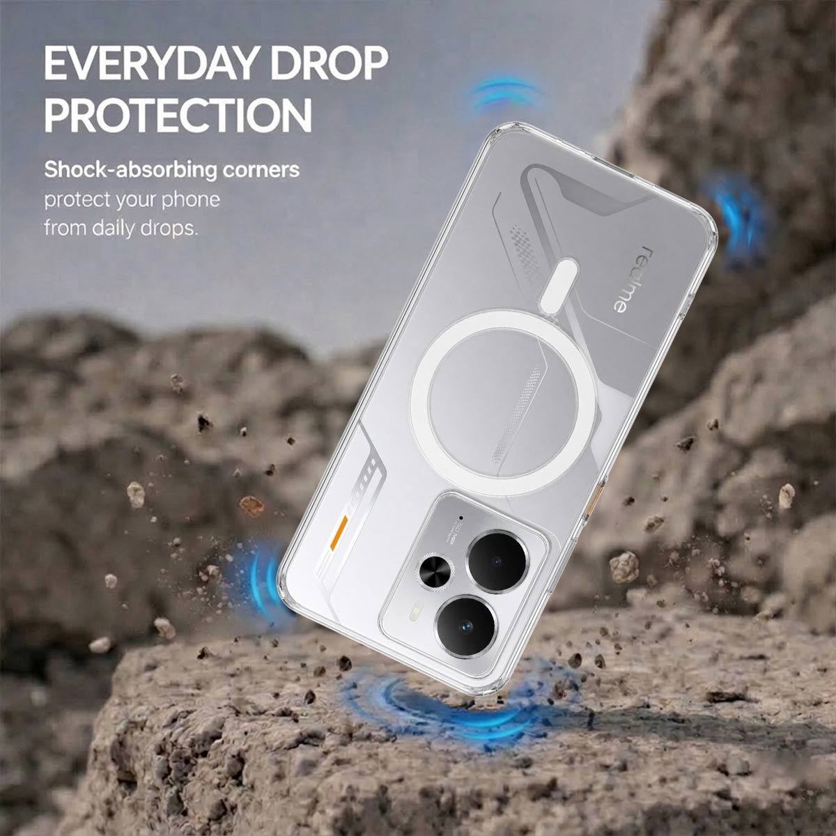 Realme 14 - Anti-Yellow Clear Case