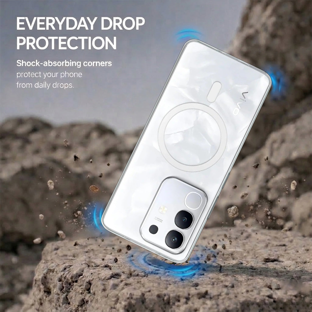 Vivo T4X - Anti-Yellow Clear Case
