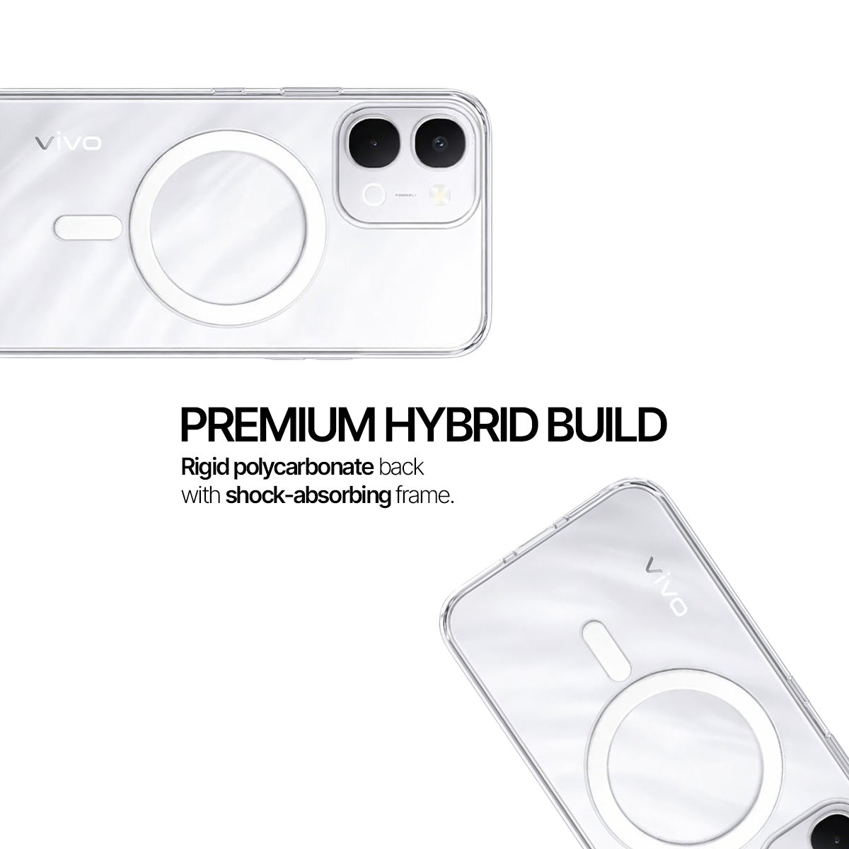 Vivo T5X - Anti-Yellow Clear Case