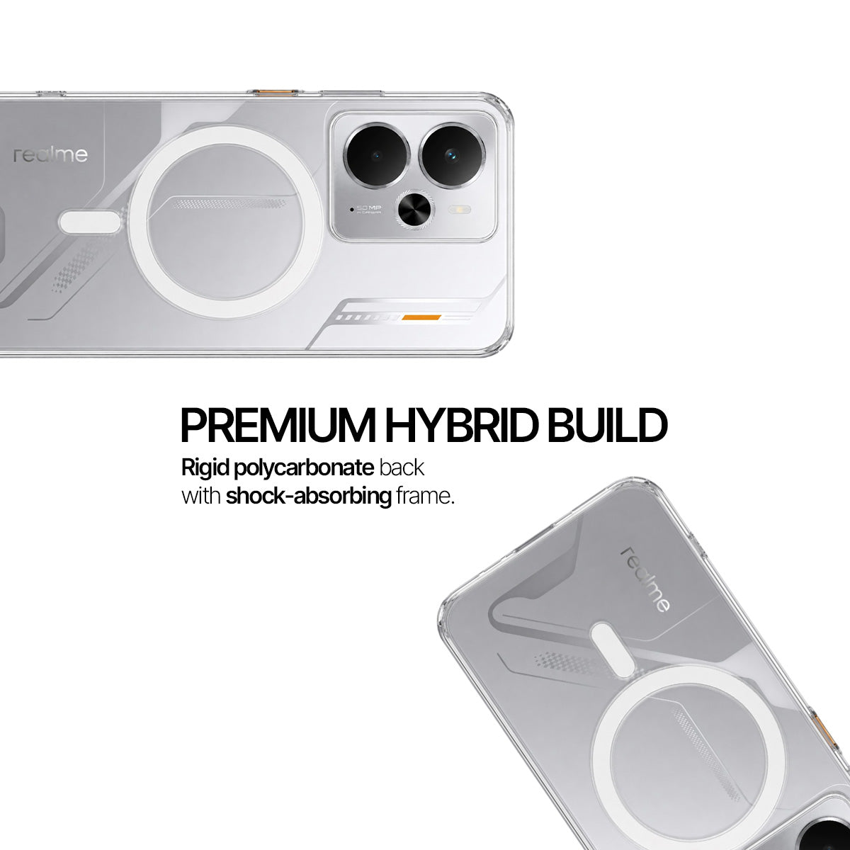 Realme 14 - Anti-Yellow Clear Case