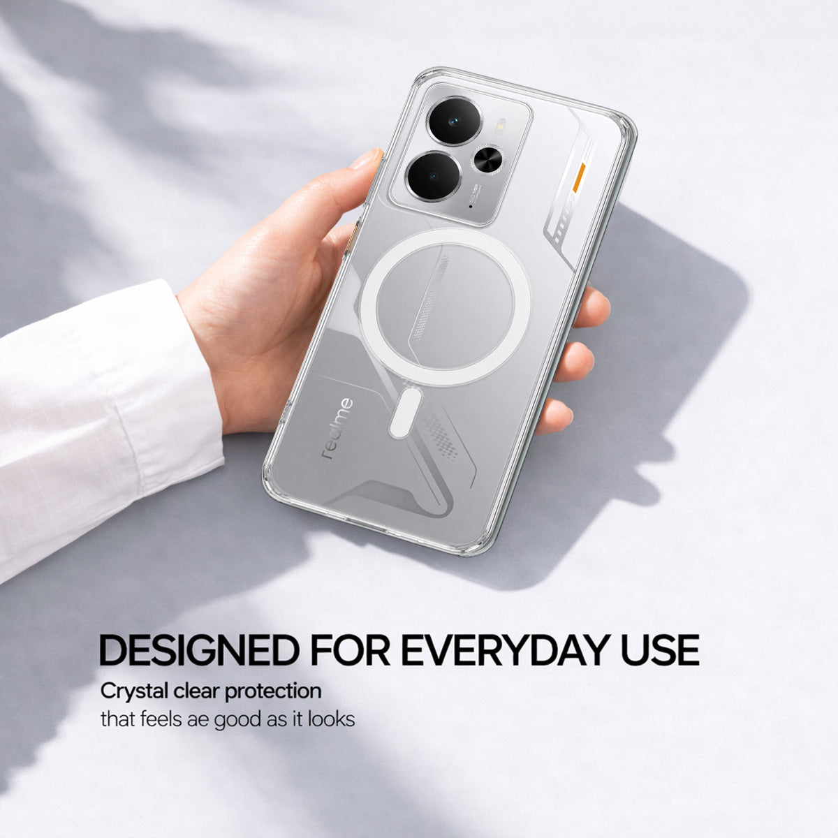 Realme 14 - Anti-Yellow Clear Case
