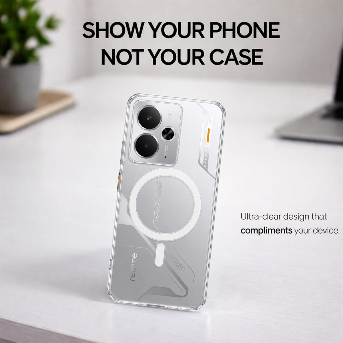 Realme 14 - Anti-Yellow Clear Case