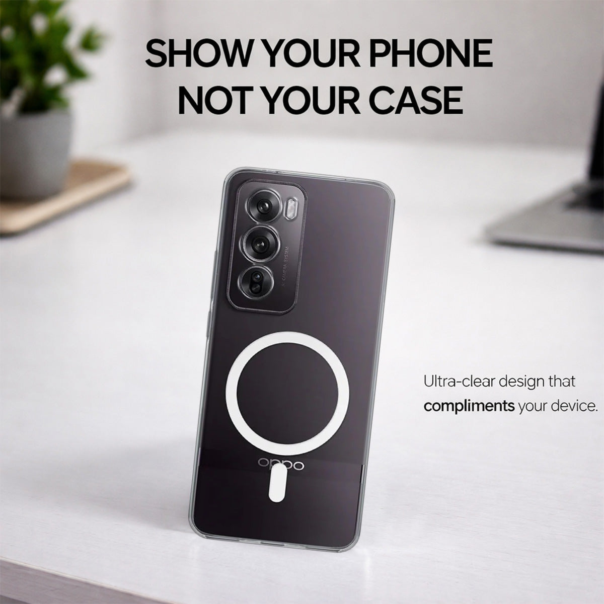 Oppo Reno 12 Pro - Anti-Yellow Clear Case