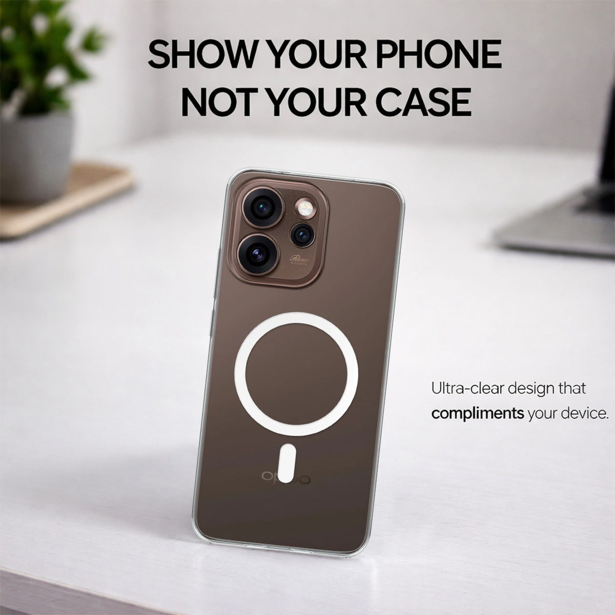 Oppo Reno 15 Pro - Anti-Yellow Clear Case