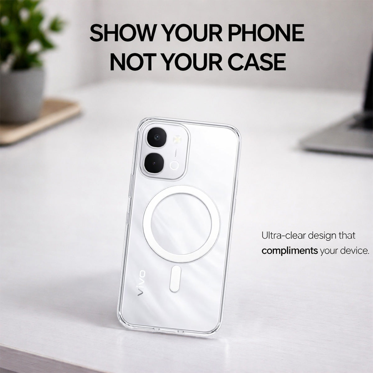 Vivo T5X - Anti-Yellow Clear Case