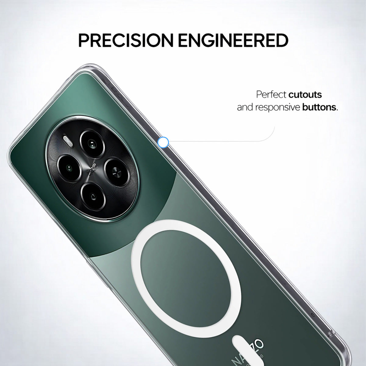 Realme Narzo 70 - Anti-Yellow Clear Case