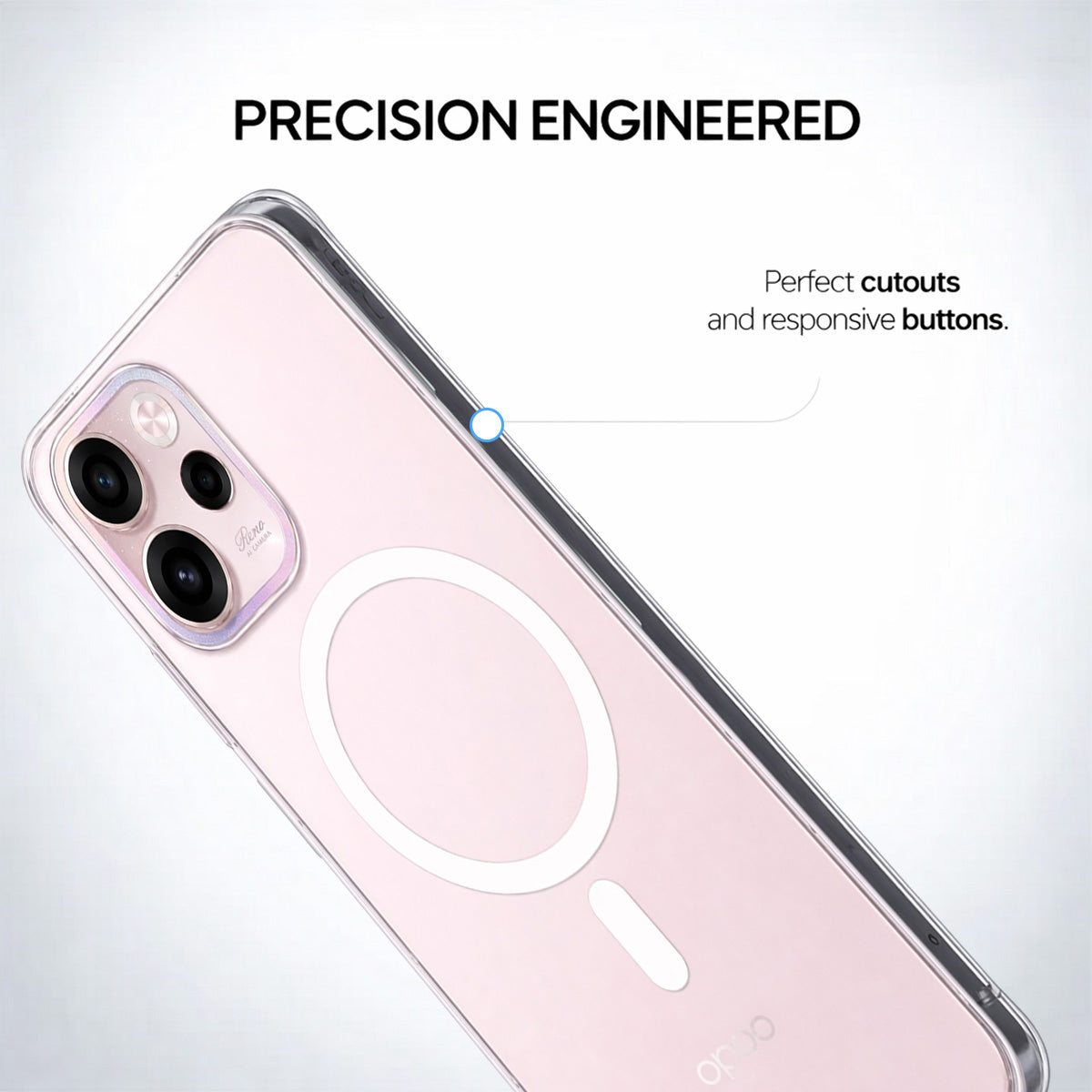 Oppo Reno 15C - Anti-Yellow Clear Case