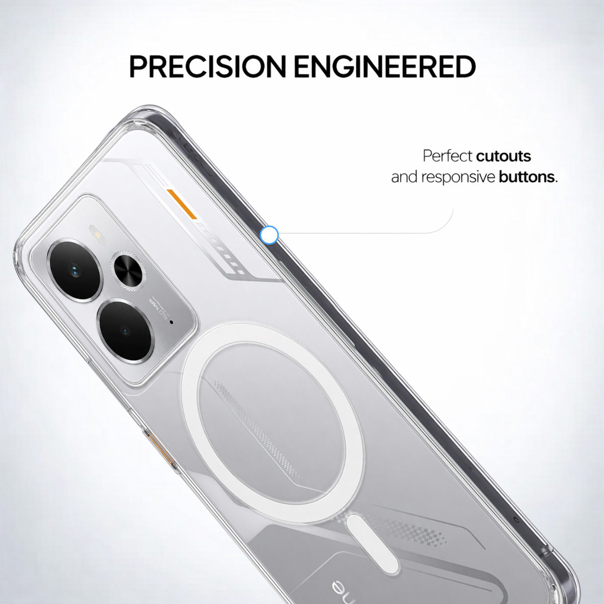 Realme 14 - Anti-Yellow Clear Case