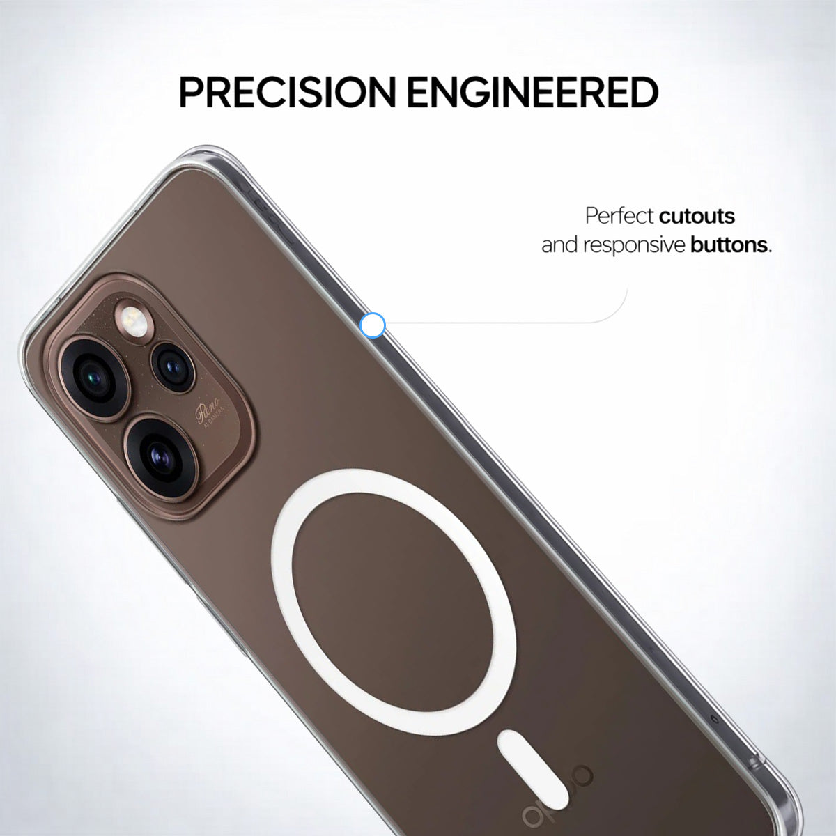 Oppo Reno 15 Pro - Anti-Yellow Clear Case