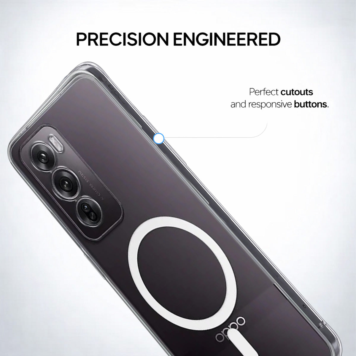 Oppo Reno 12 Pro - Anti-Yellow Clear Case