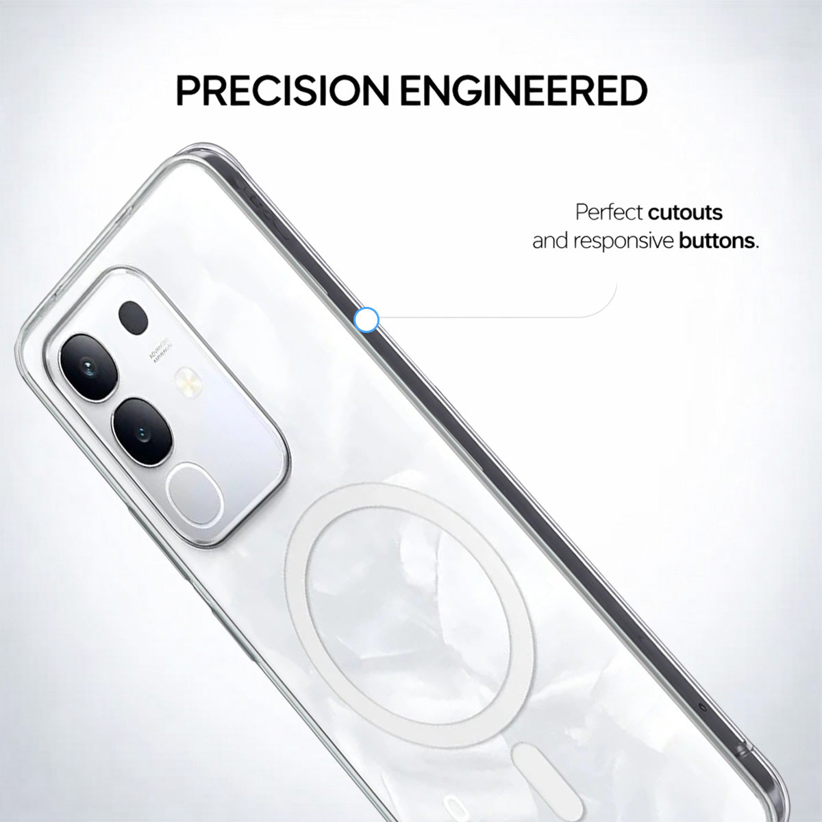 Vivo T4X - Anti-Yellow Clear Case