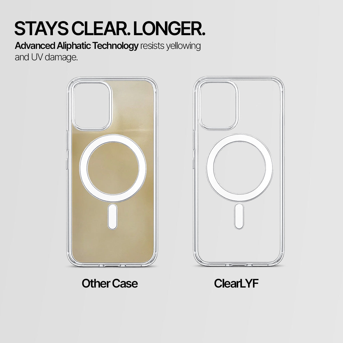 Vivo T5X - Anti-Yellow Clear Case