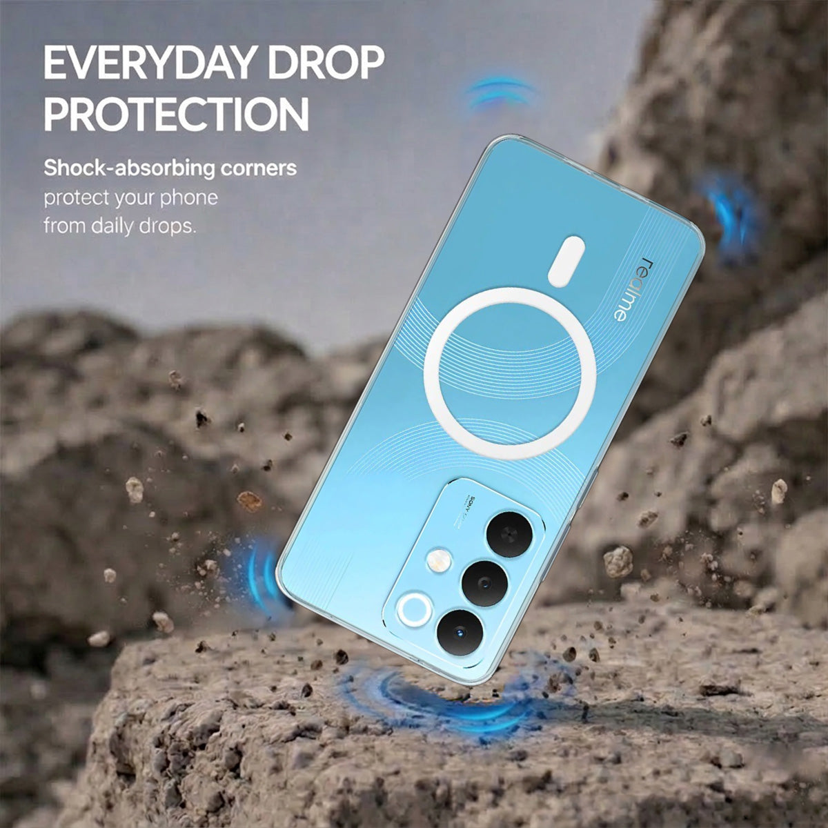 Realme 15X - Anti-Yellow Clear Case
